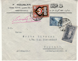 TURKEY 1928  LETTER  SENT  FROM CONSTANTINOPLE TO FUERTH - Cartas & Documentos