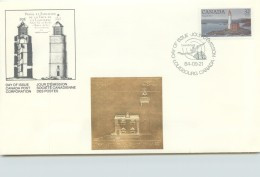 1984  Fisgard BC Lighthouse  Sc 1033 With Gold Foil Add-on - 1981-1990