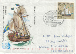Ganzsache Postjacht Hiorten 1999 Nürnberg 90402 - Privé Briefomslagen - Gebruikt