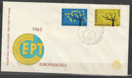 Nederland NVPH FDC E53 Onbeschreven Europazegels 1962 - FDC