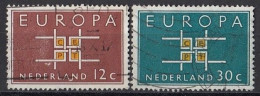 NETHERLANDS 806-807,used,falc Hinged - 1963