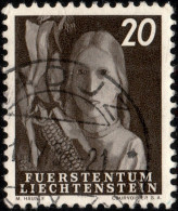 LIECHTENSTEIN - 1951 - Mi.292-II - 20Rp Darker Printing - VF Used - Gebraucht