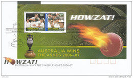 Australia 2007 Australia Wins The Ashes MS FDC - Cricket