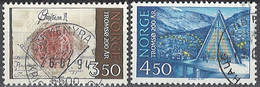 Norwegen Norway 1994. Mi.Nr. 1154-1155, Used O - Gebraucht