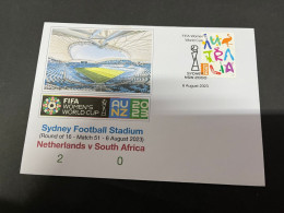 7-8-2023 (1 T 44) FIFA Women's Football World Cup Match 51 (Australia Stamp) Netherlands (2) V South Africa (0) - Sonstige & Ohne Zuordnung