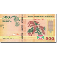 Billet, Burundi, 500 Francs, 2015, 2015.01.15, KM:New, NEUF - Burundi