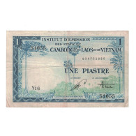 Billet, Indochine Française, 1 Piastre = 1 Riel, Undated (1954), KM:94, TB - Indochine
