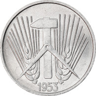 Monnaie, GERMAN-DEMOCRATIC REPUBLIC, 5 Pfennig, 1953, Berlin, TTB, Aluminium - 5 Pfennig
