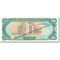 Billet, Dominican Republic, 500 Pesos Oro, 1996, 1996, Specimen, KM:157s1, SPL - República Dominicana