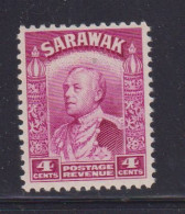 SARAWAK - 1934  Charles Brooke 4c  Never Hinged Mint - Sarawak (...-1963)