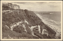 West Zig-Zag Path, Bournemouth, 1956 - Postcard - Bournemouth (tot 1972)