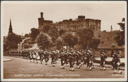 Queen's Own Cameron Highlanders, Inverness, 1955 - Valentine's RP Postcard - Inverness-shire