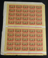 WALLIS ET FUTUNA - 1930-38 -  N°YT. 65 - Bougainville 20f - Bloc De 50 Bord De Feuille - Neuf Luxe ** / MNH - Unused Stamps