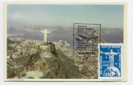 BRASIL BRESIL CARTE MAXIMUM CORCOVADO RIO 20 DEZ 1959 - Cartoline Maximum