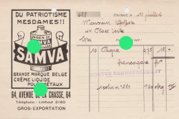 ETTERBEEK   BRUXELLES Maison SAMVA  Avenue De La Chasse Vers 1930 - Autres & Non Classés