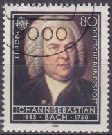 1985 BRD ° Mi:DE 1249, Yt:DE 1081, Johann Sebastian Bach (1685-1750) - Gebraucht