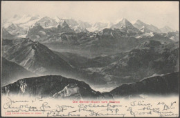 Die Berner-Alpen Vom Pilatus, 1903 - Photoglob AK - Other & Unclassified