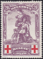 BELGIQUE, 1914, FAUX, Croix Rouge ( COB 128*) - 1914-1915 Croix-Rouge