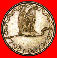 * GREAT BRITAIN (1990-1998): NEW ZEALAND  2 DOLLARS 1990 HERON! ELIZABETH II (1953-2022) ·  LOW START · NO RESERVE! - Nieuw-Zeeland