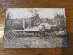 Série De 5 Cartes Photo Ancien Tracteur Automobile Vers 1905 - Tracteurs