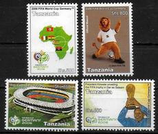 TANZANIE  N°  3467/70   * *  ( Cote 6.50e )  Cup  2006  Football  Fussball   Soccer - 2006 – Deutschland