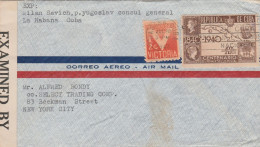 Cuba Old Censored Cover Mailed - Lettres & Documents