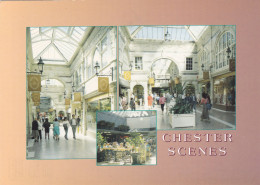 CHESTER SCENES, CHESHIRE, ST. MICHAEL'S ARCADE AND SQUARE, UNITED KINGDOM - Chester