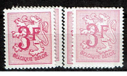 1545 + A  **  X 2  Les 2 Nuances - 1977-1985 Cijfer Op De Leeuw