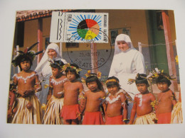 1977 NAPOLI MISSIONARI SALESIANI  BRAZIL MATO GROSSO TIMBRO  FDC FIRST DAY PREMIER JOUR MAXIMUM   Missionnaires MISSIE - Missions