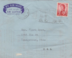 Hong Kong China Aerogramme Mailed - Enteros Postales