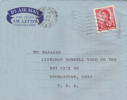 Hong Kong China Aerogramme Mailed - Enteros Postales