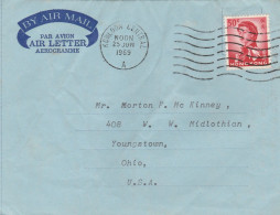 Hong Kong China Aerogramme Mailed - Postal Stationery