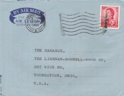 Hong Kong China Aerogramme Mailed - Postal Stationery