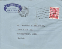 Hong Kong China Aerogramme Mailed - Enteros Postales