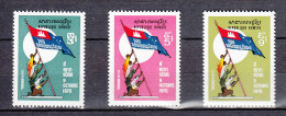 Kmere 1970,3V In Set,flags,banners,vlaggen,drapeaux,flaggen,MNH/Postfris(A4821) - Sonstige & Ohne Zuordnung