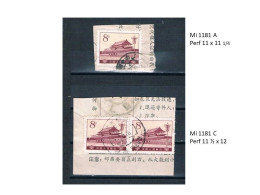 China VR 2x Rare Mi 1181 C (2) Perf. 11,5 X 12, +Type A As Reference ;D4801 - Usati