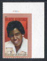 TIMBRE** De 2011 Adhésif Des ETATS-UNIS En Coin De Feuille "BARBARA JORDAN Joueusevde Tennis Américaine" - Ongebruikt