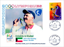 ALGERIJE 2016 Cover Rio 2016 Shooting Abdullah Al-Rashid Kuwait Olympics JO Olympic Games Shotgun Olímpicos Olympics - Waffenschiessen