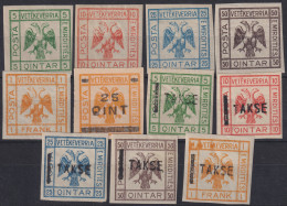 ALBANIA 1921 - Canceled - Mirditi Complete Set (incl. Takse) - Albanien