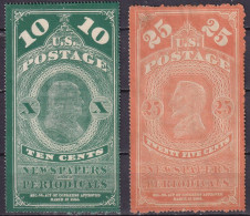 USA - Journaux - 10 Et 25 C. De 1865 FAUX - Neufs