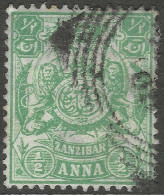 Zanzibar 1904 Monogram Of Sultan Seyyid Ali-bin-Hamoud Bin Naherud. ½a Used. SG 210 - Zanzibar (...-1963)