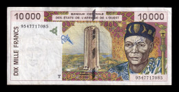 Togo St. West African 10000 Francs 1995 Pick 814Tb Bc F - Togo