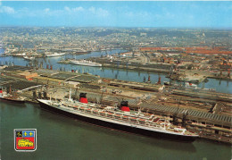 Le " FRANCE " à Le Havre * Bateau Paquebot France Construit St Nazaire * Vue Aérienne Port Quai J. Couvert Bassin Bellot - Non Classificati