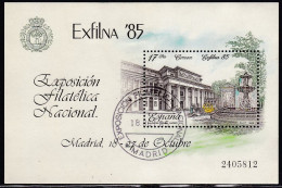 1985-ED.2814 H.B.-EXFILNA'85 - MUSEO DEL PRADO -USADO- - Blocs & Hojas