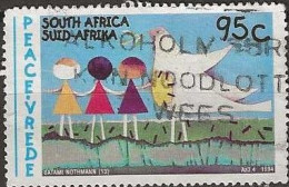 SOUTH AFRICA 1994 Peace Campaign. Children's Paintings -  95c. - Children And Dove (Batami Nothmann) AVU - Oblitérés