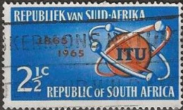 SOUTH AFRICA 1965 Centenary Of ITU -  21/2c. - ITU Emblem And Satellites FU - Oblitérés