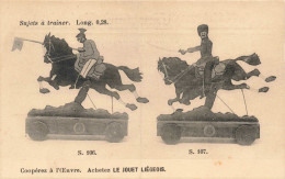 JEUX  - Sujets à Trainer; Long - Coopérez à L'oeuvre. Achetez Le Jouet Liégeois - Carte Postale Ancienne - Speelgoed & Spelen