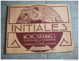 Initiales Monogrammes  Album Alphabets Lingerie Linge De Maison Broderie N°3 - Mode