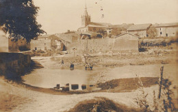 Remoiville * Carte Photo * Vue Du Village , Abreuvoir Et église * Ww1 Guerre 14/18 War , Occupation Allemande ! - Autres & Non Classés