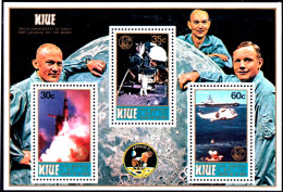 MAN ON MOON- SPACE - NIUE- MS -MNH-M3-135 - Oceanië